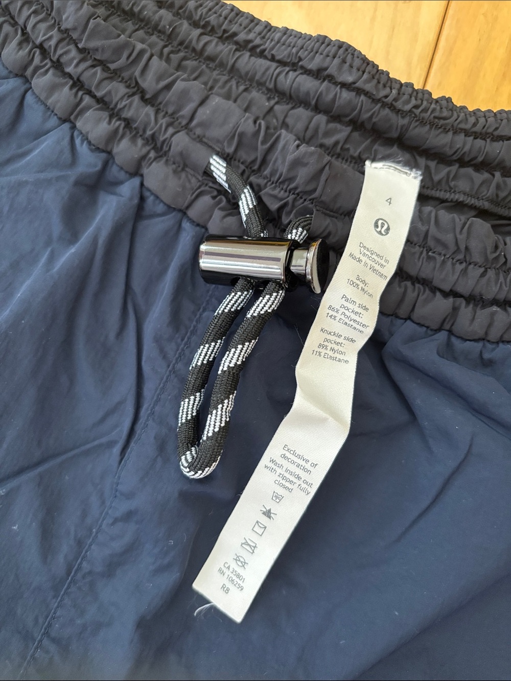 Women’s Navy Blue and black Track Pants - Elastic Waist & Cuffed Ankles